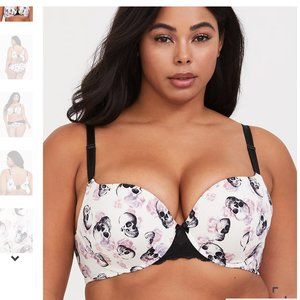 Skull Floral Push-Up T-shirt bra
